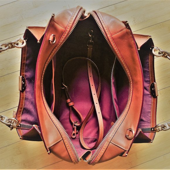 Coach Handbag Dreamer 36 (Largest Size) Saddle - Picture 4 of 8